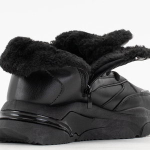 Schwarze Amirshu Sport-Schneestiefel für Damen - Schuhe