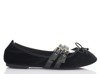 Schwarze Ballerinas mit Serelinna-Band gebunden - Schuhe