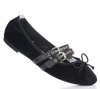 Schwarze Ballerinas mit Serelinna-Band gebunden - Schuhe