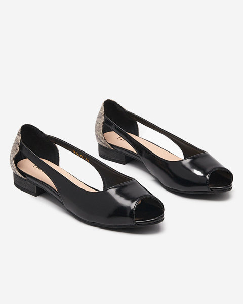 Schwarze Damen-Sandale mit Weredik-Prägung - Footwear