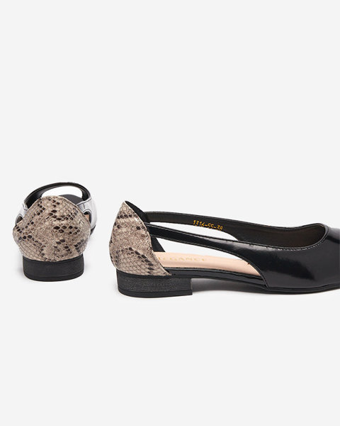 Schwarze Damen-Sandale mit Weredik-Prägung - Footwear