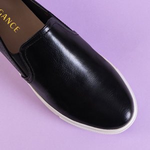 Schwarze Damen Slip on Romina Schuhe - Schuhe