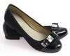 Schwarze Damenballerinas mit Qawina-Dekoration - Schuhe