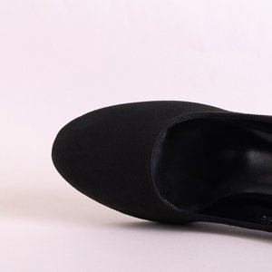 Schwarze Damenpumps mit hohem Absatz Kisina - Schuhe