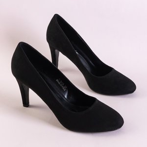 Schwarze Damenpumps mit hohem Absatz Kisina - Schuhe