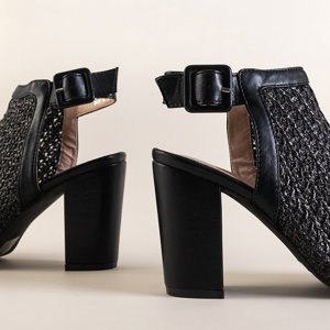 Schwarze Damensandalen auf dem Tairi Post - Footwear