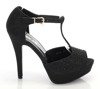 Schwarze Damensandalen auf einem hohen Absatz Szqueio - Schuhe