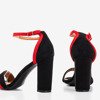 Schwarze Damensandalen auf einem höheren Pfosten von Johanea - Footwear