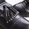 Schwarze Damenschuhe mit Schnitt Nagetieva - Schuhe