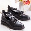 Schwarze Damenschuhe mit Schnitt Nagetieva - Schuhe