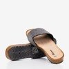Schwarze Flip-Flops mit Artesa-Zirkonen - Schuhe 1