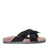 Schwarze Flip Flops mit Shelia Schleife - Footwear
