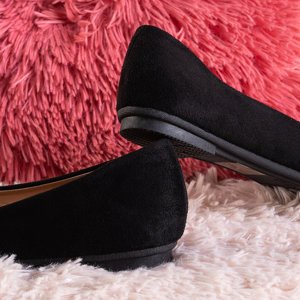 Schwarze Frauenballerinas mit Schleife Griselda - Schuhe