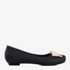 Schwarze Gummimelisse für Damen an einem versteckten Keilabsatz Rasilia - Footwear