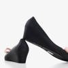 Schwarze Gummimelisse für Frauen auf einem Keil Grawiti - Footwear