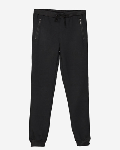 Schwarze Herren-Jogginghose mit Taschen - Kleidung