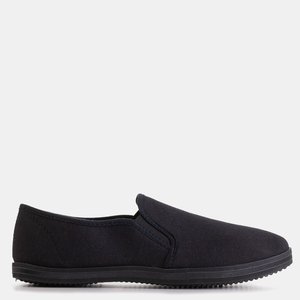Schwarze Herren-Sneaker zum Hineinschlüpfen Japlor - Schuhe