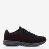 Schwarze Herren-Sneakers mit rotem Erol-Besatz - Schuhe