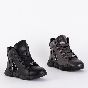 Schwarze Kinderstiefel Qicc- Footwear
