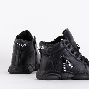 Schwarze Kinderstiefel Qicc- Footwear