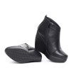 Schwarze Koiene Keilstiefel - Schuhe 1