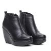 Schwarze Koiene Keilstiefel - Schuhe 1