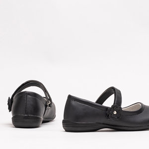 Schwarze Mädchenschuhe aus Kunstleder Wemal- Footwear