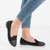 Schwarze Mokassins für Damen mit Lopsa-Prägung - Schuhe