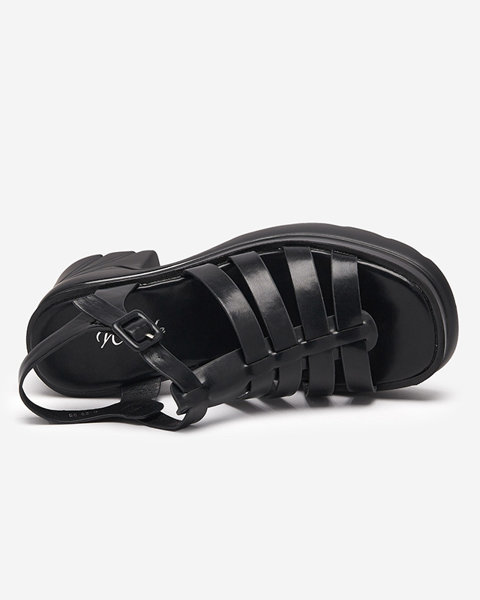 Schwarze Sandaletten für Damen von Agraves - Schuhe