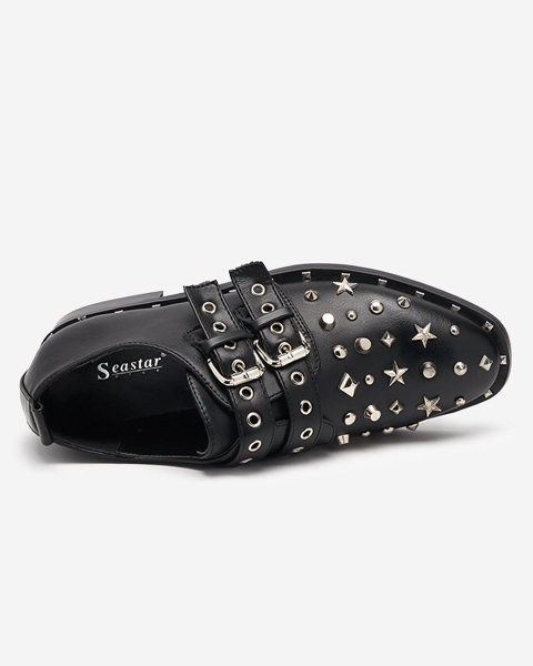 Schwarze Schuhe mit Itales-Ornamenten - Schuhe