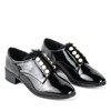 Schwarze Schuhe mit Nessi-Perlen - Schuhe