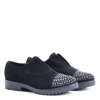 Schwarze Slip-On-Schuhe Lena - Footwear