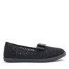 Schwarze Slip-On-Sneakers für Mädchen Tabi - Schuhe