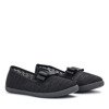 Schwarze Slip-On-Sneakers für Mädchen Tabi - Schuhe
