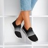 Schwarze Slip-On-Sportschuhe für Damen - on Rainbow - Footwear 1