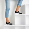 Schwarze Slip-On-Sportschuhe für Damen - on Rainbow - Footwear 1