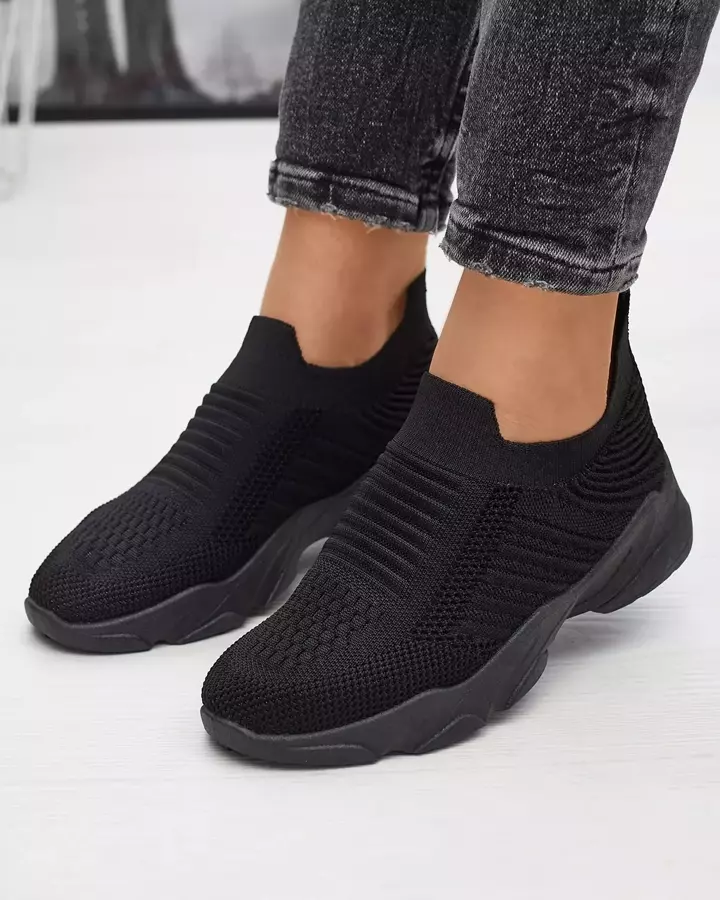Schwarze Slipper für Damen Stoddu- Footwear
