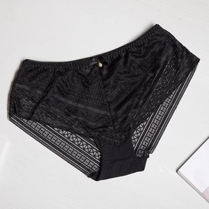 Schwarze Spitzenhöschen für Damen - Unterwäsche