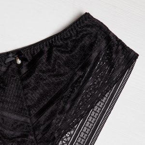 Schwarze Spitzenhöschen für Damen - Unterwäsche