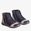 Schwarze Sportschuhe für Damen mit farbigen Einsätzen Renaiola - Schuhe