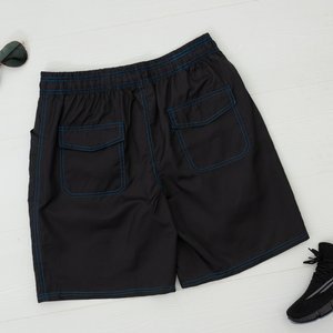 Schwarze Sportshorts für Herren Shorts - Kleidung
