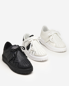 Schwarze Sportturnschuhe für Damen Skami - Schuhe