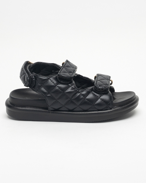 Schwarze Steppsandale für Damen Acuq - Footwear