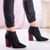 Schwarze Stiefel auf einem hohen kastanienbraunen Pfosten Thalia - Footwear