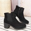 Schwarze Stiefel auf einem höheren Pfosten Saviene - Footwear
