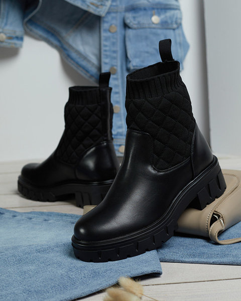 Schwarze Stiefel für Damen Feffi- Footwear