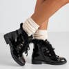 Schwarze Stiefel mit Fell Flaminia - Schuhe