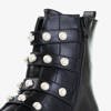 Schwarze Stiefel mit Hoga-Perlen - Schuhe