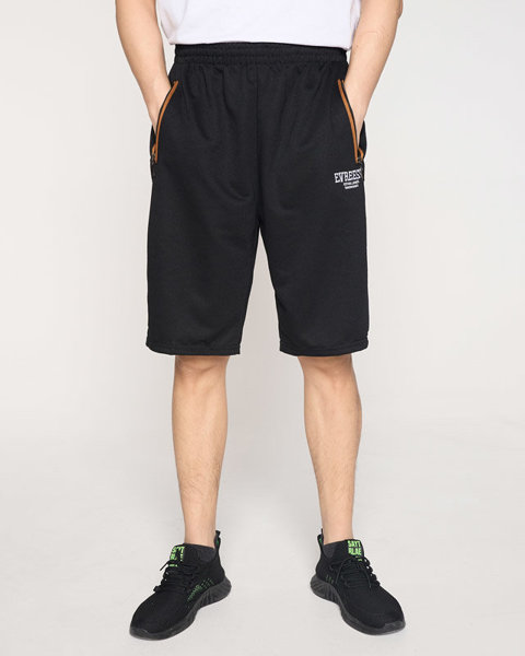 Schwarze Sweat-Shorts für Herren - Kleidung