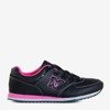 Schwarze Turnschuhe mit rosa Einsätzen Mikus - Footwear
